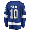 TB.Lightning #10 Corey Perry Supporters Branded Home Breakaway Player Jersey  Blue Stitched American Hockey Jerseys