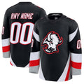 Custom B.Sabres Supporters Alternate Premium Jersey - Black Stitched American Hockey Jerseys
