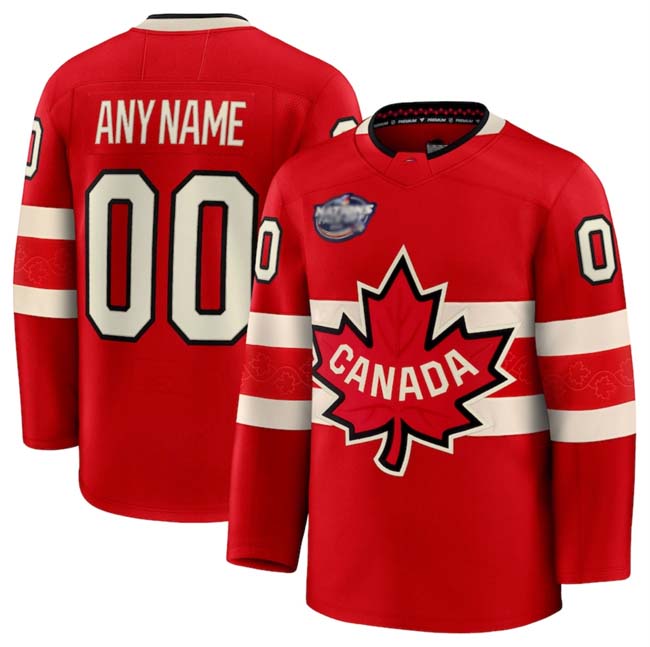 Custom #4 Red 2025 Hockey Shirt Top