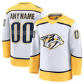 Custom N.Predators  Supporters Away Premium Jersey - White Stitched American Hockey Jerseys