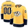 Custom N.Predators Supporters Home Premium Jersey - Gold Stitched American Hockey Jerseys