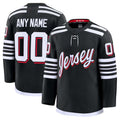 Custom NJ.Devils Supporters Alternate Premium Jersey - Black Stitched American Hockey Jerseys