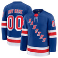 Custom NY.Rangers Supporters Home Premium Jersey - Royal Stitched American Hockey Jerseys