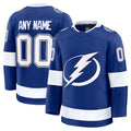 Custom TB.Lightning Supporters Home Premium Jersey - Blue Stitched American Hockey Jerseys
