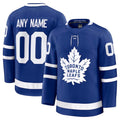 Custom T.Maple Leafs Supporters Home Premium Jersey - Blue Stitched American Hockey Jerseys