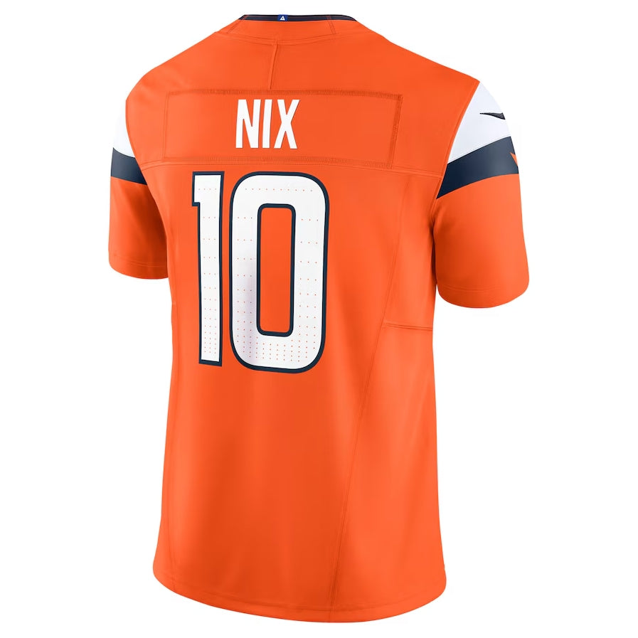 Custom #10 Orange DEN Football Shirt Top