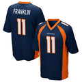 Custom #11 Navy DEN Football Shirt Top