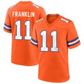 Custom #11 Orange Throwback DEN Football Shirt Top