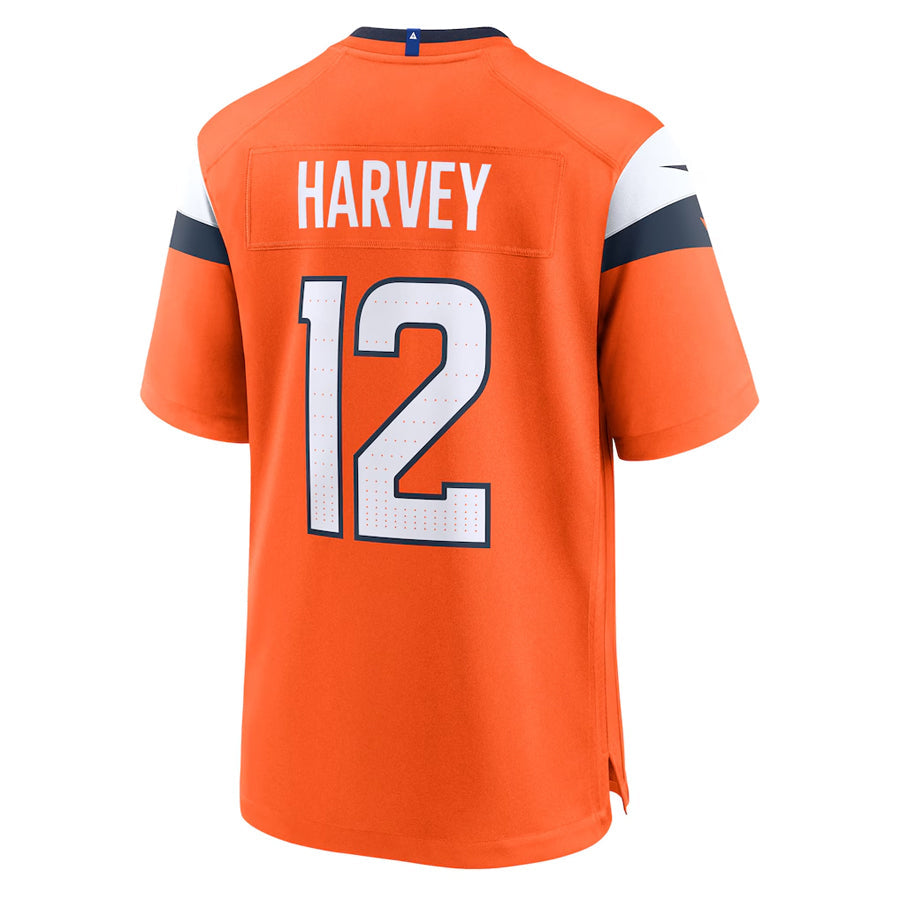 Custom #12 Orange DEN Football Shirt Top