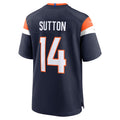 Custom #14 Navy DEN Football Shirt Top