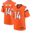Custom #14 Orange DEN Football Shirt Top