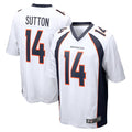 Custom #14 White DEN Football Shirt Top