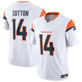 Custom #14 White DEN Football Shirt Top