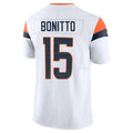 Custom #15 White DEN Football Shirt Top
