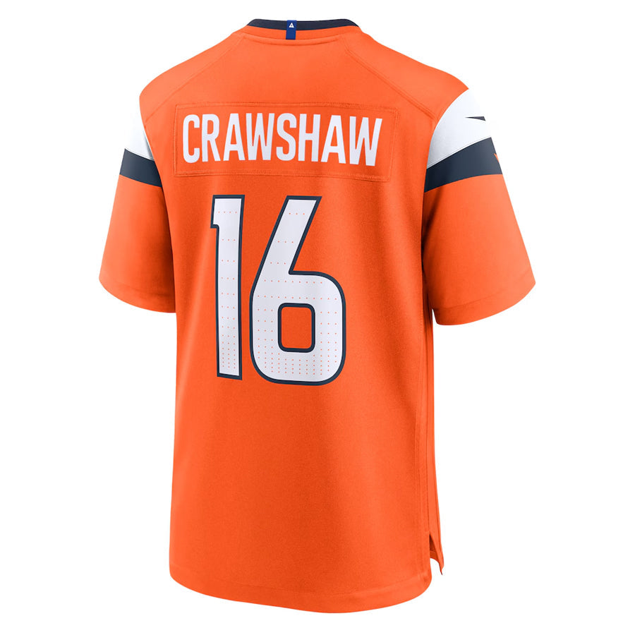 Custom #16 Orange DEN Football Shirt Top