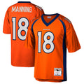 Custom #18 Orange DEN Football Shirt Top