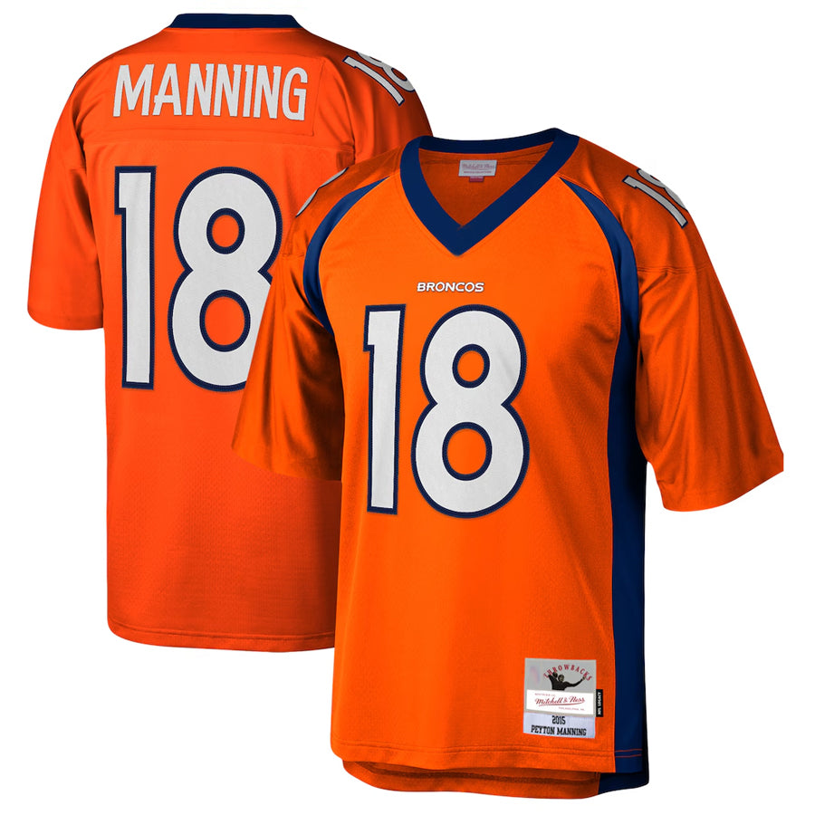 Custom #18 Orange DEN Football Shirt Top