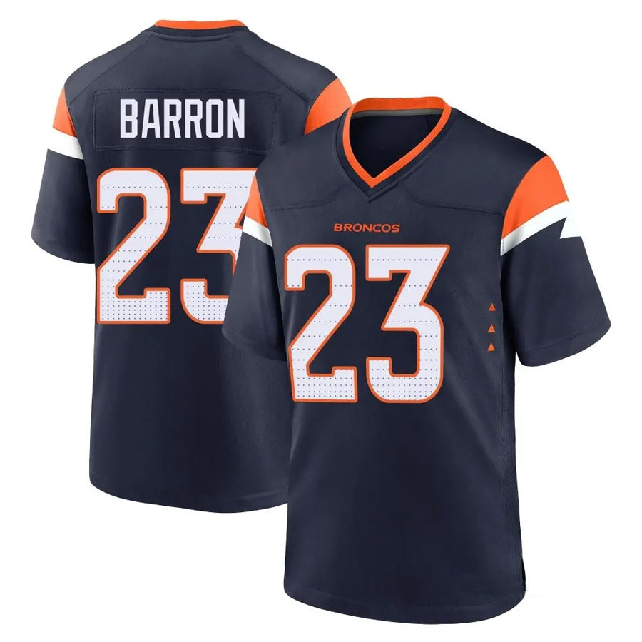 Custom #23 Navy DEN Football Shirt Top