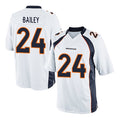 Custom #24 White DEN Football Shirt Top