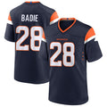 Custom #28 Navy DEN Football Shirt Top