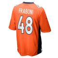 Custom #48 Orange DEN Football Shirt Top