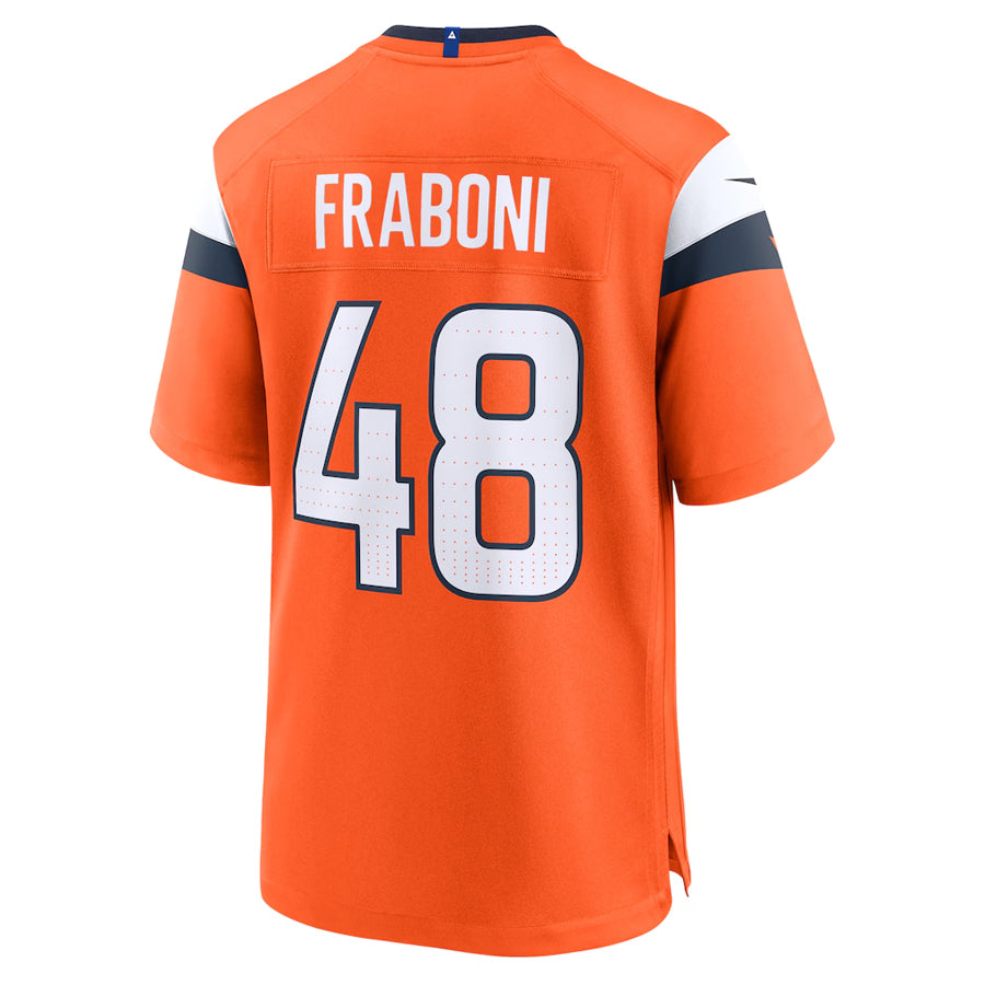 Custom #48 Orange DEN Football Shirt Top