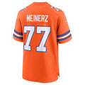 Custom #77 Orange 1977 Throwback DEN Football Shirt Top