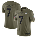Custom #7 Olive DEN Football Shirt Top