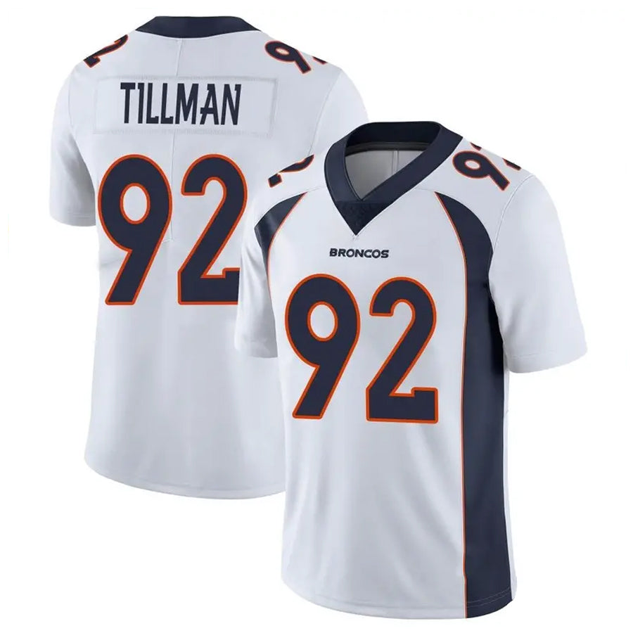 Custom #92 White DEN Football Shirt Top