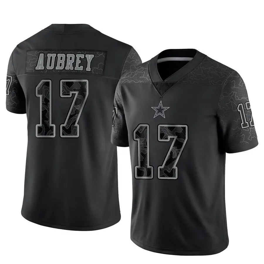 Custom #17 Black DAL Football Shirt Top