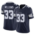 Custom #33 Navy DAL Football Shirt Top