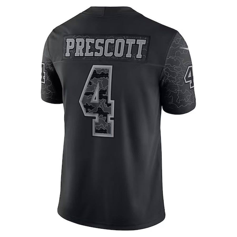 Custom #4 Black DAL Football Shirt Top