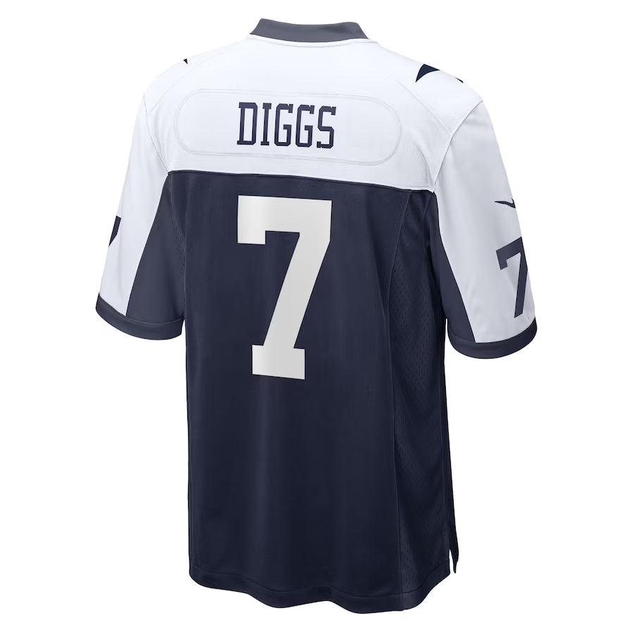 Custom #7 Navy DAL Football Shirt Top