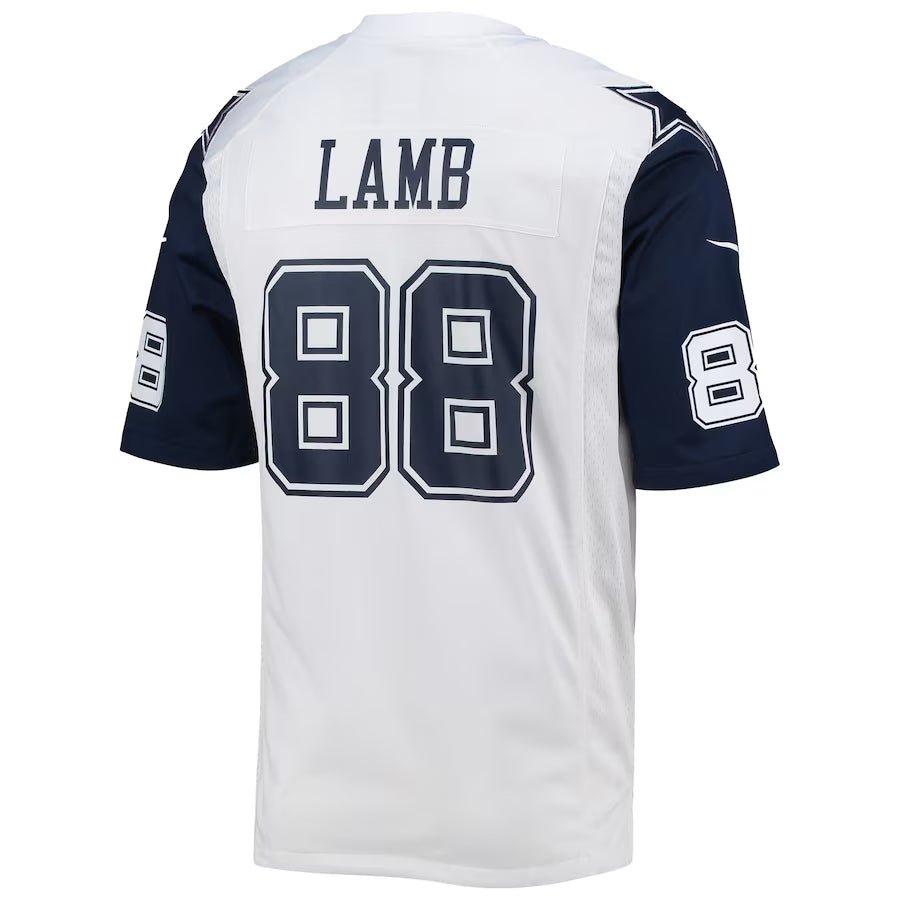 Custom #88 White DAL Football Shirt Top