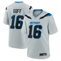 Reast D.Lions #16 Jared Goff Silver 2026 Rivalries Collection Game Stitched Jerseys