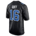 Custom #16 Black DET Football Shirt Top