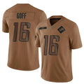 Custom #16 Brown DET Football Shirt Top