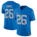 Custom #26 Blue DET Football Shirt Top