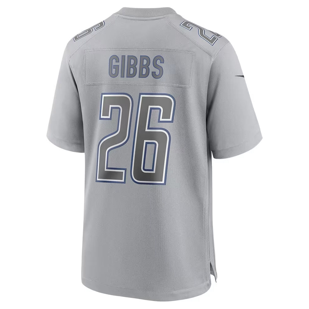 Custom #26 Grey DET Football Shirt Top