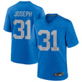 Custom #31 Blue DET Football Shirt Top