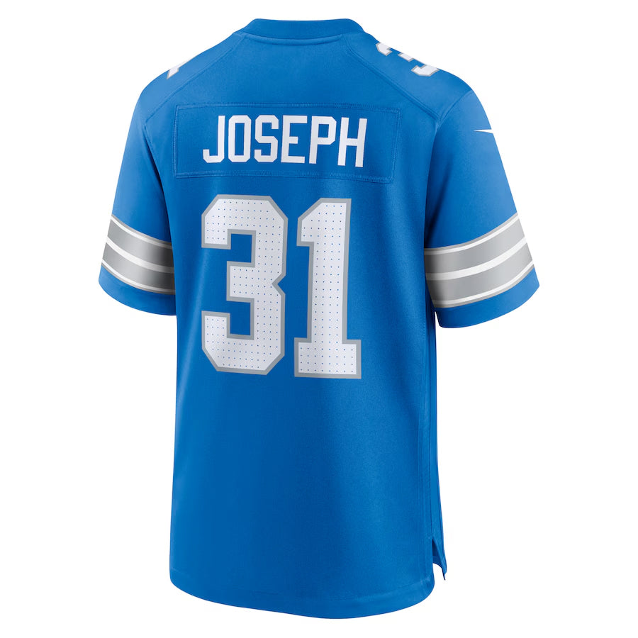 Custom #31 Blue DET Football Shirt Top