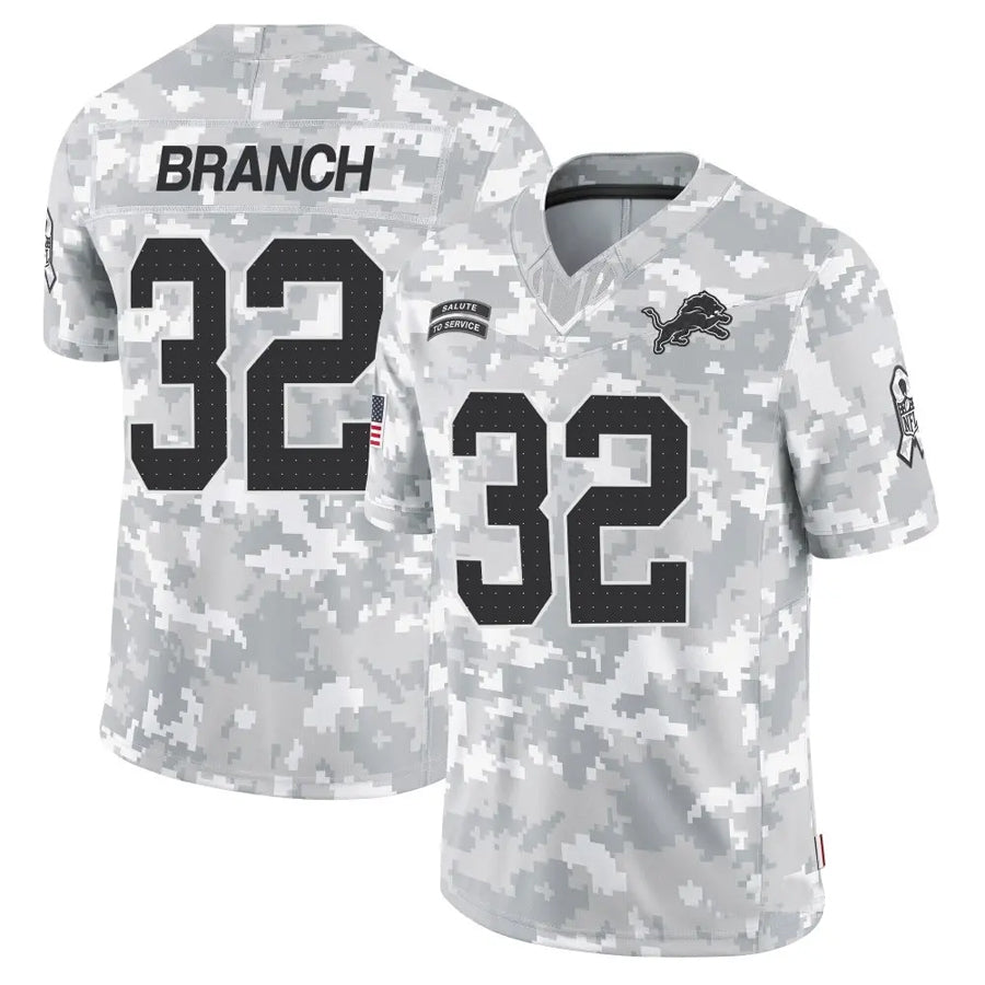 Custom #32 DET Football Shirt Top