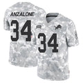 Custom #34 DET Football Shirt Top