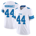 Custom #44 White DET Football Shirt Top