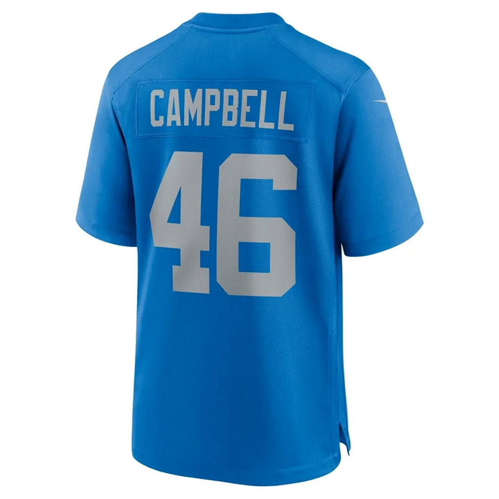 Custom #46 Blue DET Football Shirt Top