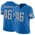 Custom #46 Blue DET Football Shirt Top