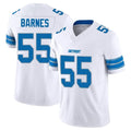 Custom #55 White DET Football Shirt Top