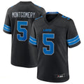 Custom #5 Black DET Football Shirt Top