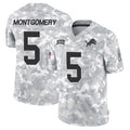 Custom #5 DET Football Shirt Top