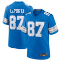 Custom #87 Blue DET Football Shirt Top